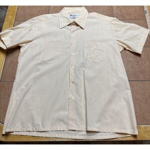 Vtg 60s 70s‎ Bardon Knit Shirt Mens Sz L Hippie Rockabilly Disco Dagger Collar